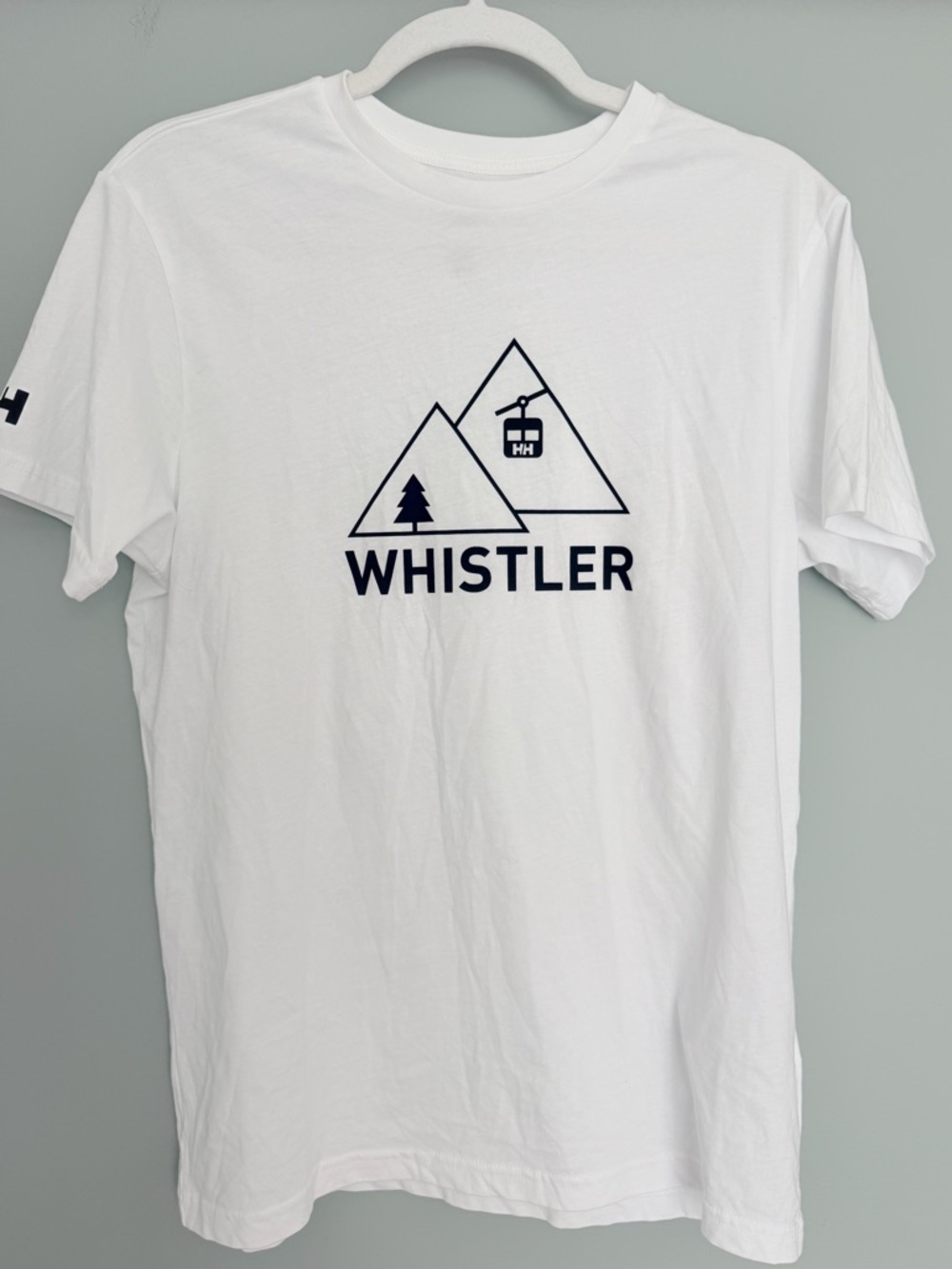 Helly Hansen "Whistler" 100% Organic Cotton Lift Graphic White Short Sleeve Tee